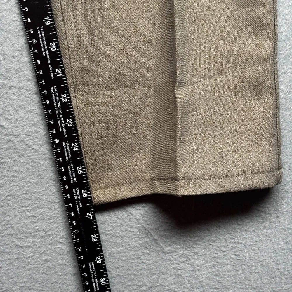 Vintage Levis 517 Sta-Prest Action Slacks Mens 38x29 Tan Polyester Made in USA